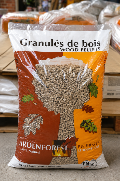Ardenforest Pellets – Paletes de 70 sacos de 15 kg